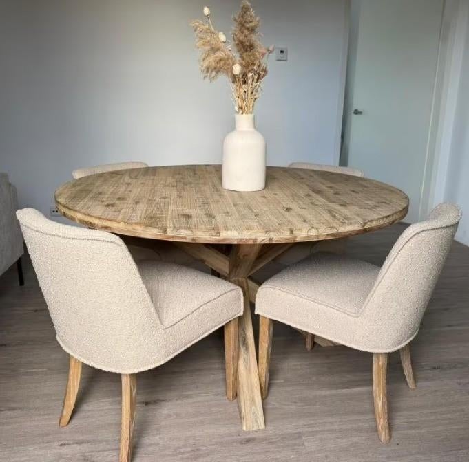Gestoffeerde stoel Tarnby (4), Huis en Inrichting, Stoelen, Ophalen, Overige kleuren, Zo goed als nieuw, Vier