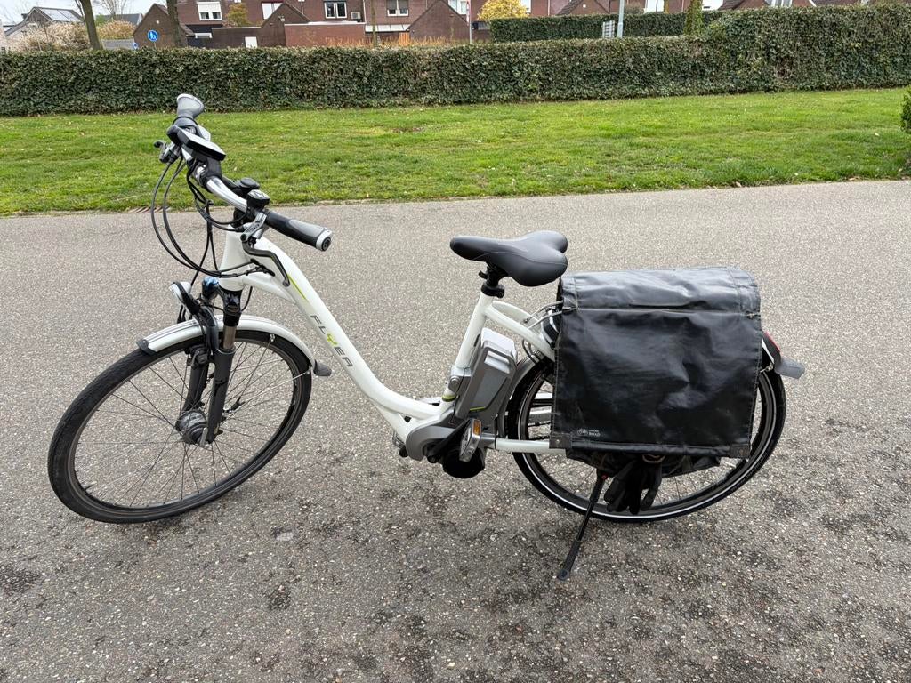 Nette witte flyer elektrische fiets 36 volt, 47 tot 51 cm, Ophalen, Zo goed als nieuw, Overige merken