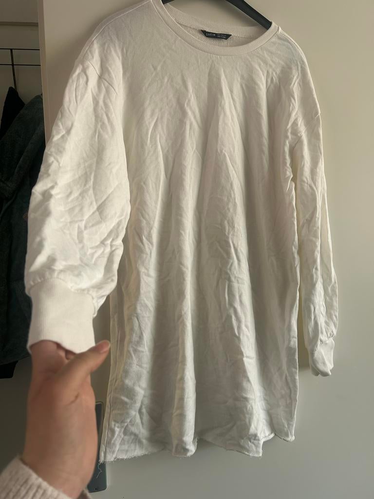 Witte Shein Trui Maat S, Ophalen of Verzenden, Gedragen, Maat 36 (S), Wit