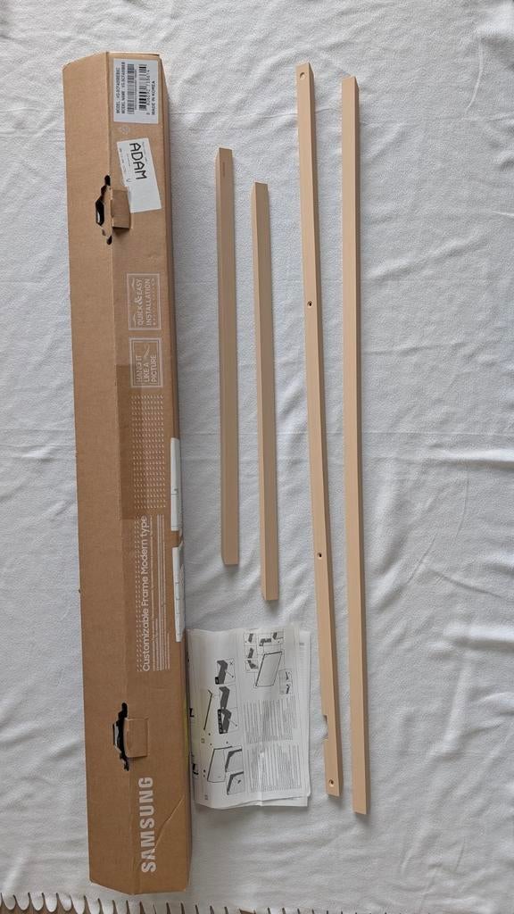 Beige lijst 55 inch Samsung The Frame, Ophalen of Verzenden, Nieuw