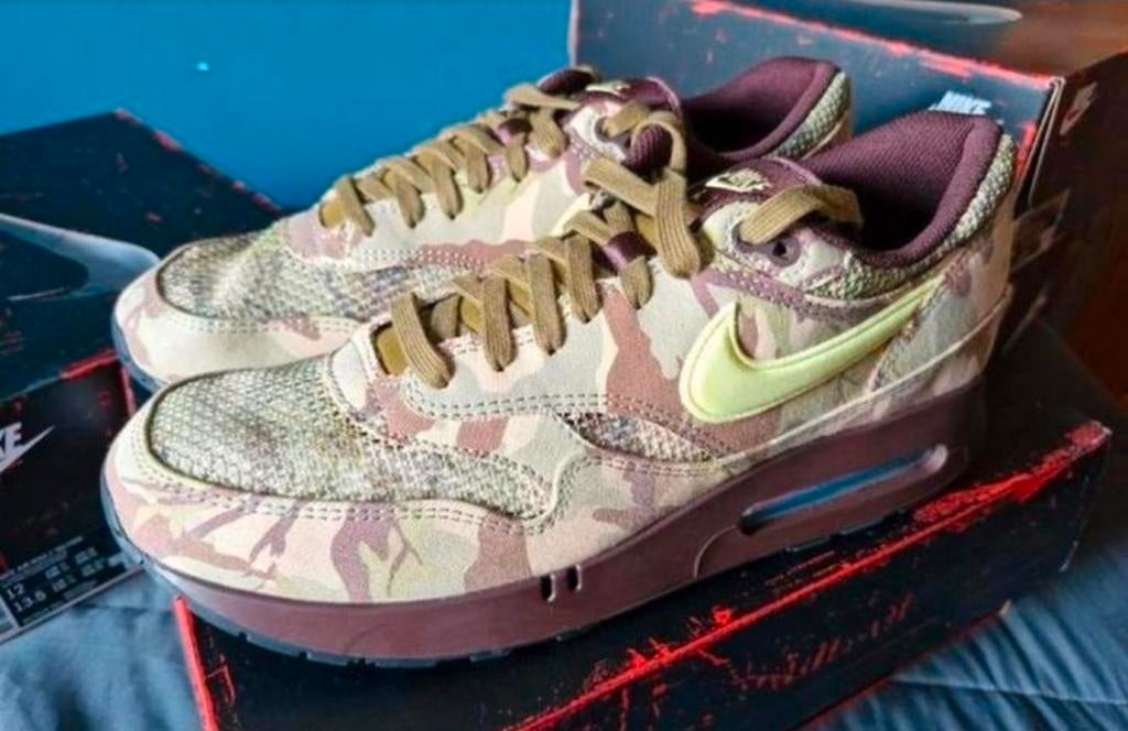 Nike air max one 1 '86 big bubble lemon twist camo us 12 46, Ophalen, Overige kleuren, Nike, Nieuw