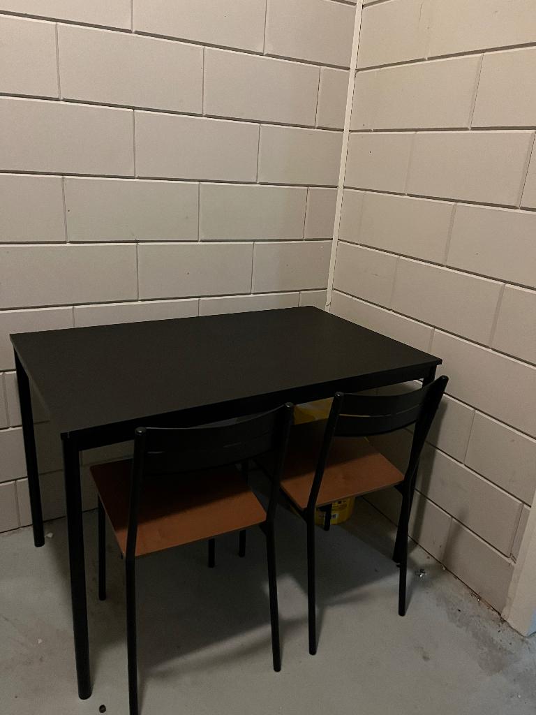 Ikea SANDSBERG tafel en 2 Ikea stoelen, Ophalen, Nieuw, Minder dan 4 stoelen