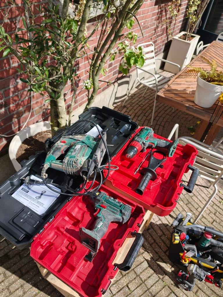 Parkside decoupeerzaag, klopboormachine en slagschroevendraa, Gebruikt, Ophalen of Verzenden, Boor- en Schroefmachine, Minder dan 400 watt