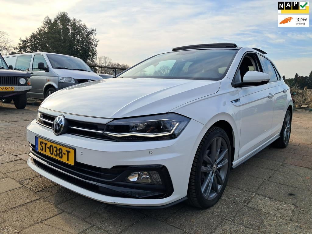Volkswagen Polo 1.0 TSI R-Line, Voorwielaandrijving, Met garantie (alle), Wit, Origineel Nederlands