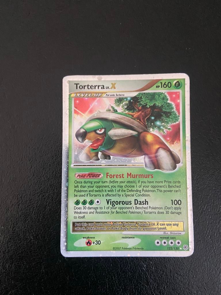 Pokémon Sinnoh Starters LV.X - Torterra & Infernape, Ophalen of Verzenden, Gebruikt, Meerdere kaarten, Foil