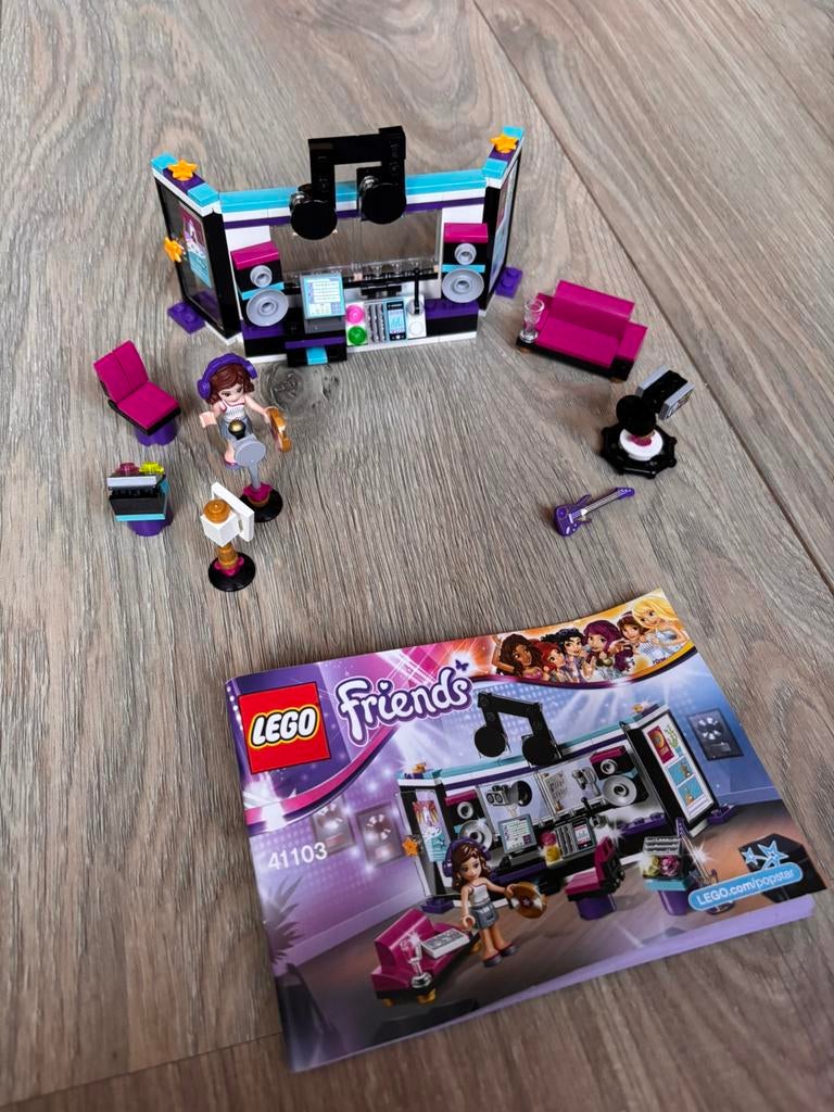 Lego friends muziekstudio (41103), Ophalen of Verzenden, Zo goed als nieuw, Complete set, Lego