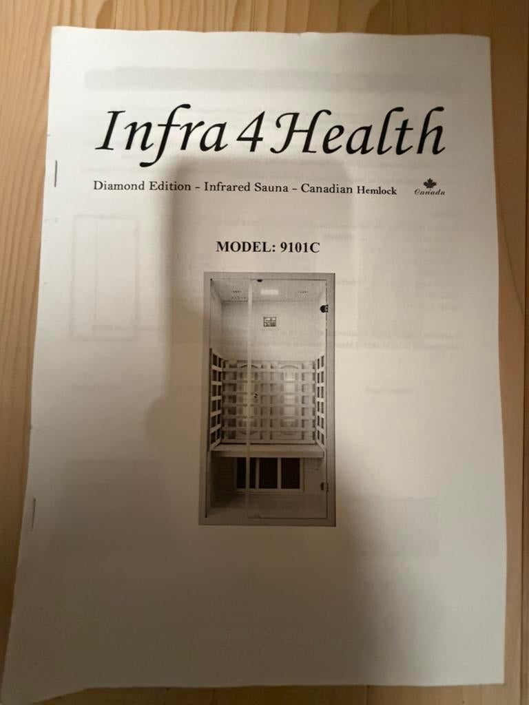 Sauna Full Spectrum Exclusive 9101C infrarood, Ophalen, Zo goed als nieuw, Infrarood, Complete sauna