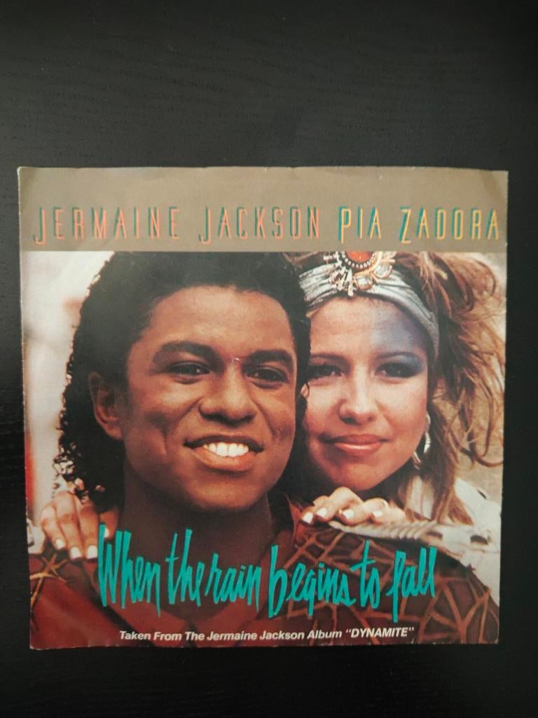 Jermaine Jackson Pia Zadora when the rain, Ophalen of Verzenden, Gebruikt, 7 inch