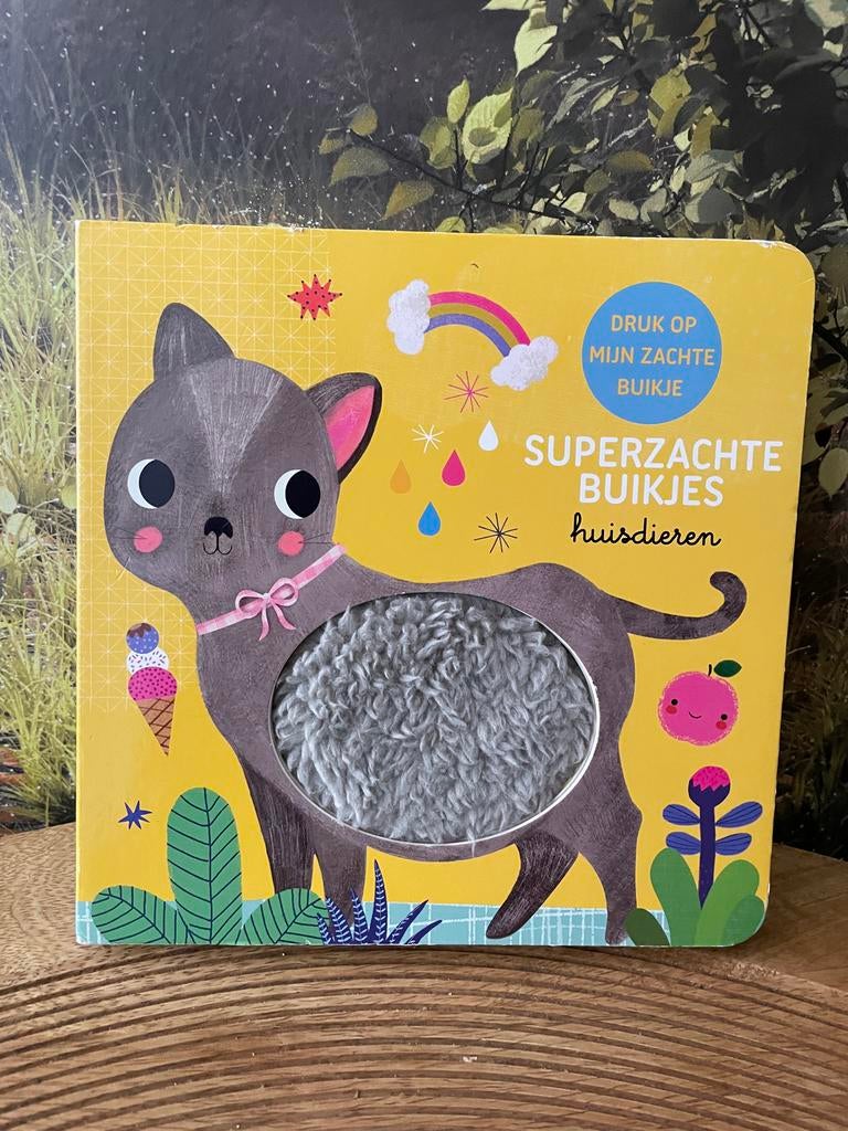 Superzachte Buikjes Huisdieren - Voel- en Ontdekboek, Ophalen of Verzenden, Nieuw, Uitklap-, Voel- of Ontdekboek, 0 tot 6 maanden