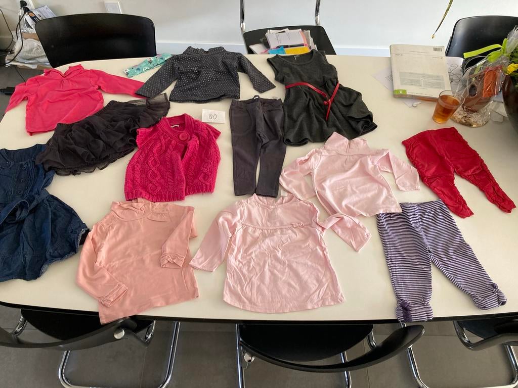 Pakket baby meisjes kleding mt 80: MOET WEG, Ophalen of Verzenden, Gebruikt, Meisje, Setje
