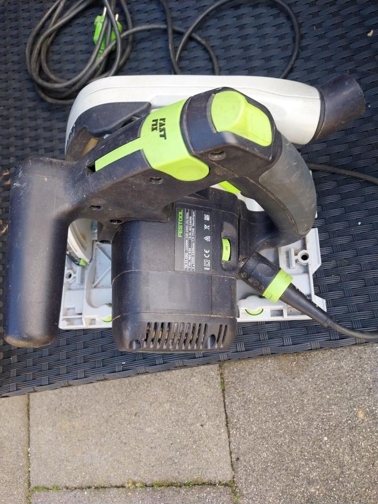 Festool Invalzaag TS 55 EBQ met geleiderail, Ophalen, Gebruikt, Invalzaag, 30 tot 70 mm