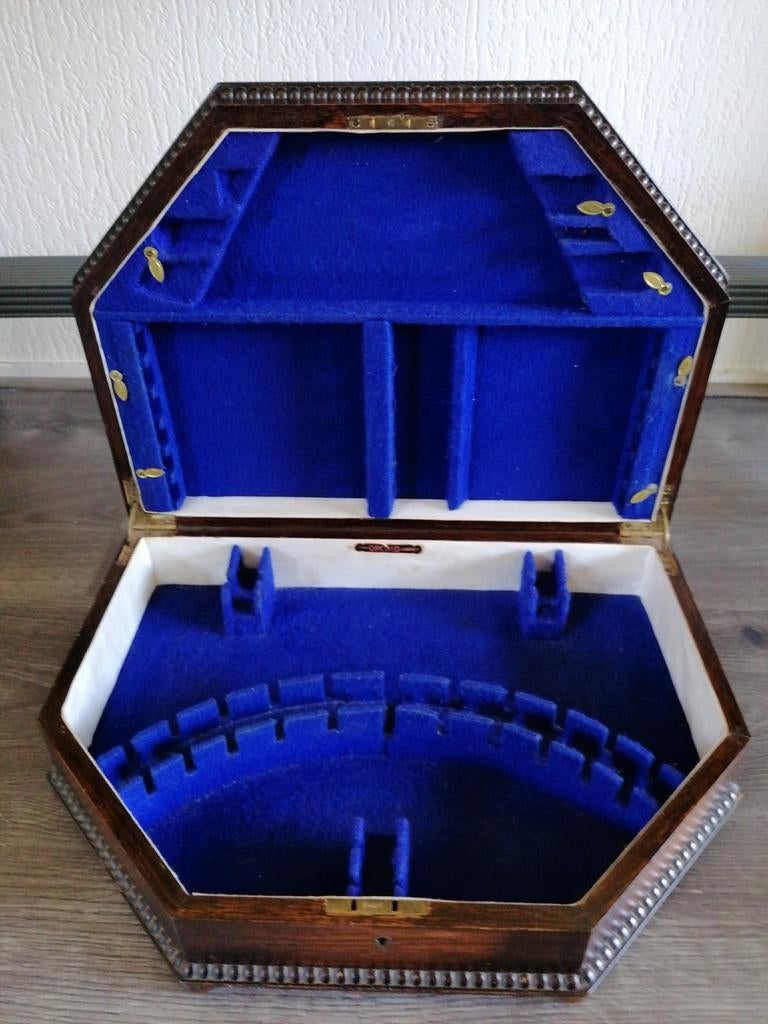 Antieke houten bestekdoos, Antiek en Kunst, Antiek | Bestek, Ophalen