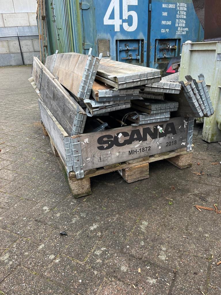 Gebruikte pallet randen. 10 stuks, Ophalen