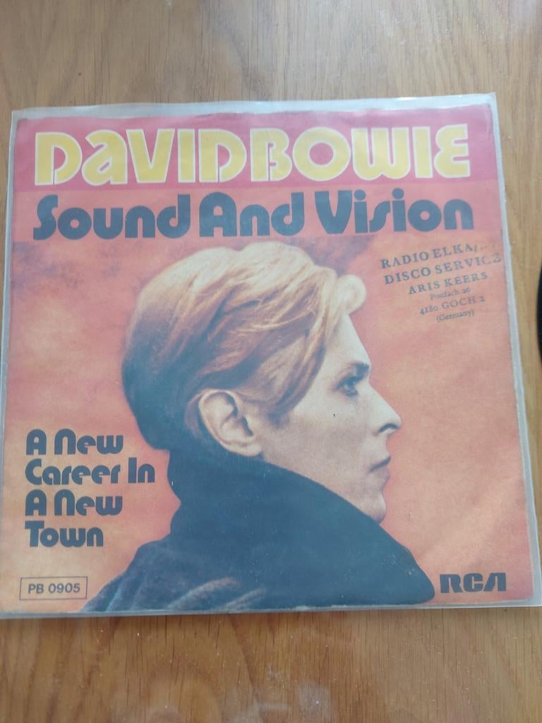 David Bowie sound and vision, Ophalen of Verzenden, Gebruikt, Overige formaten, Levenslied of Smartlap
