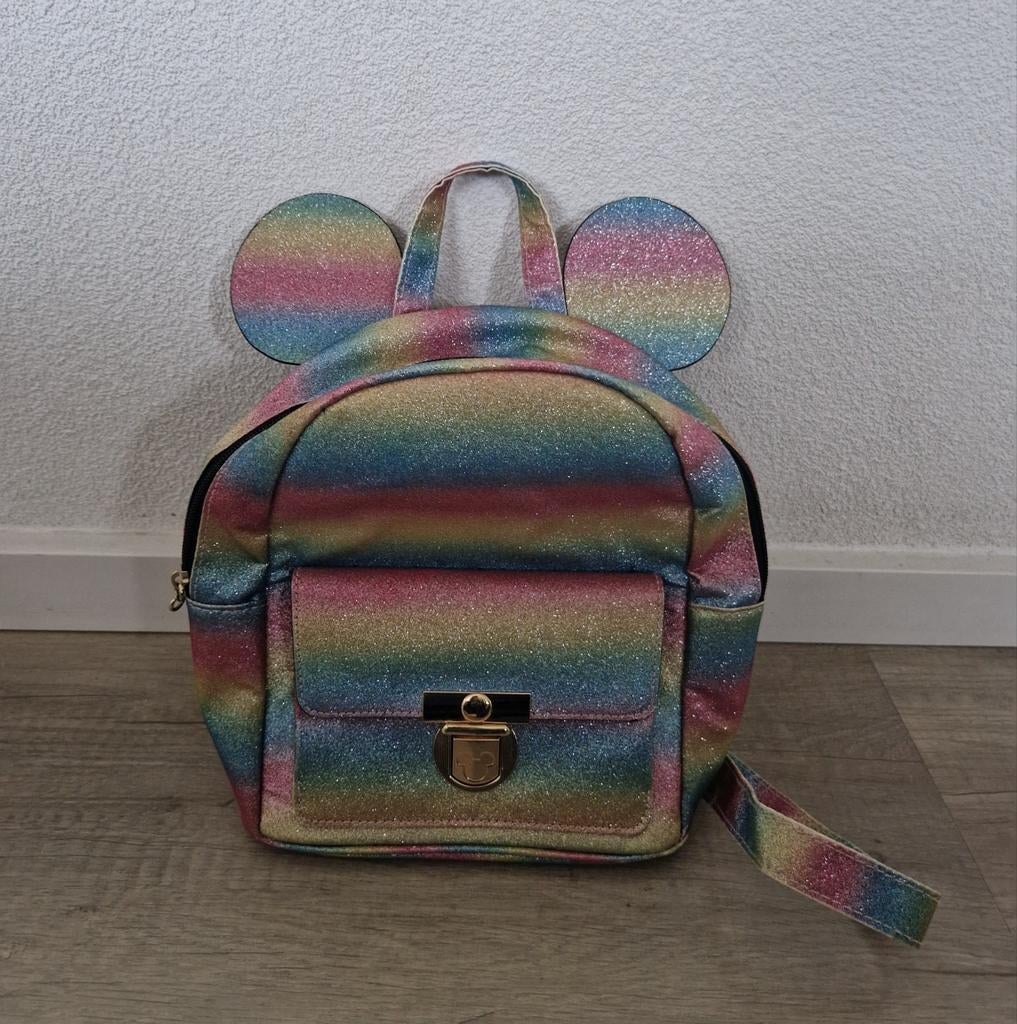 Disney rugzak regenboog glitters mickey oren primark tas, Verzamelen, Disney, Ophalen of Verzenden, Mickey Mouse, Zo goed als nieuw