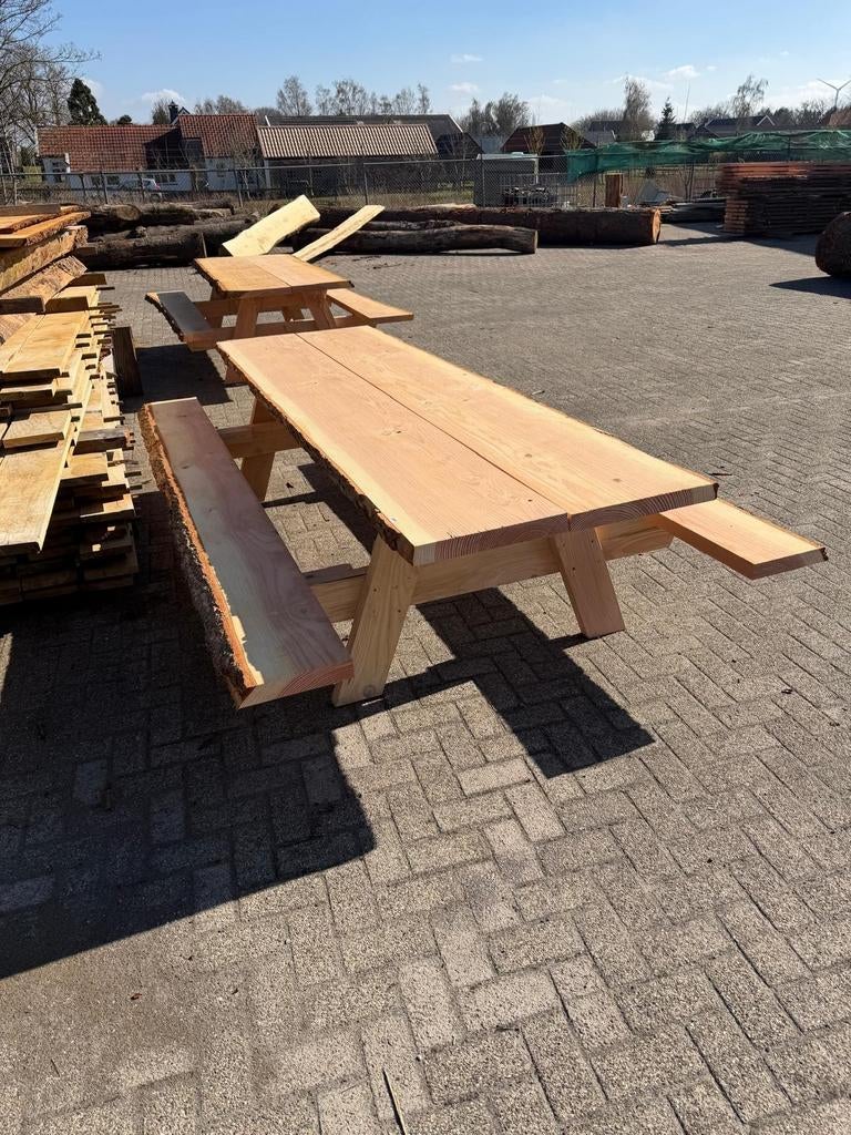 De Goedkoopste Professionele Douglas Picknicktafels, Ophalen, Nieuw, Rechthoekig, Hout
