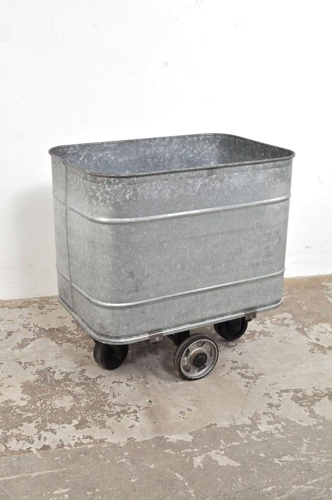 Zinken kar plantenbak haardhoutbak bak, Ophalen of Verzenden, Gebruikt