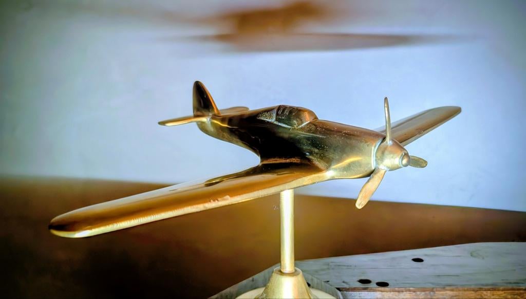 Zeldzame messing Hawker Hurricane model, Ophalen of Verzenden