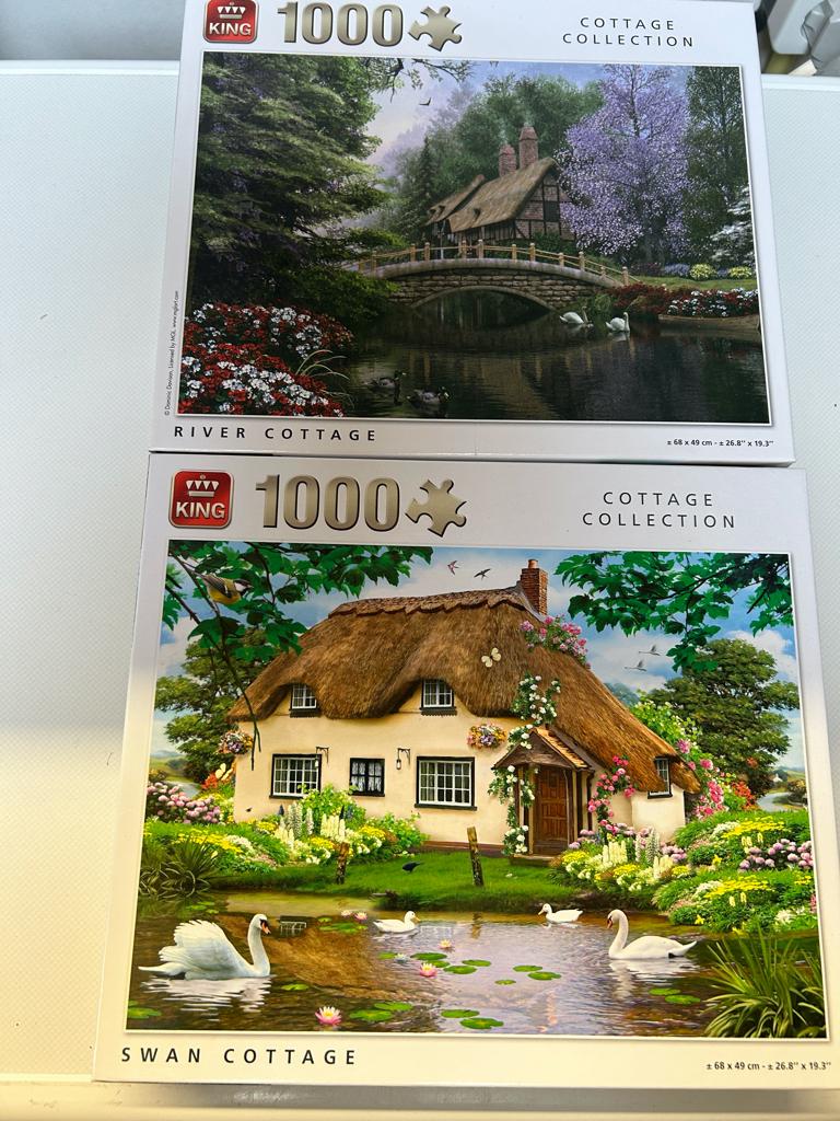 Puzzels King " Cottage Collection", Ophalen, 500 t/m 1500 stukjes, Gebruikt, Legpuzzel