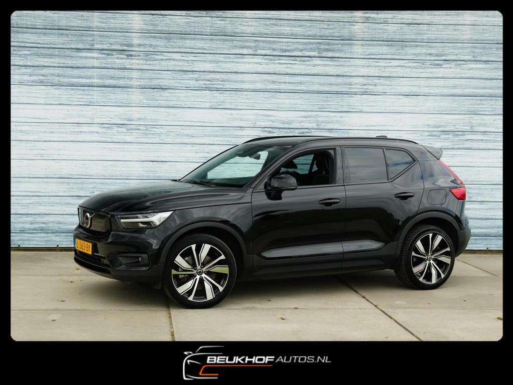 Volvo XC40 Recharge P8 AWD R-Design Lederen stoelen Carplay, 1300 min, Gebruikt, Zwart, Zwart