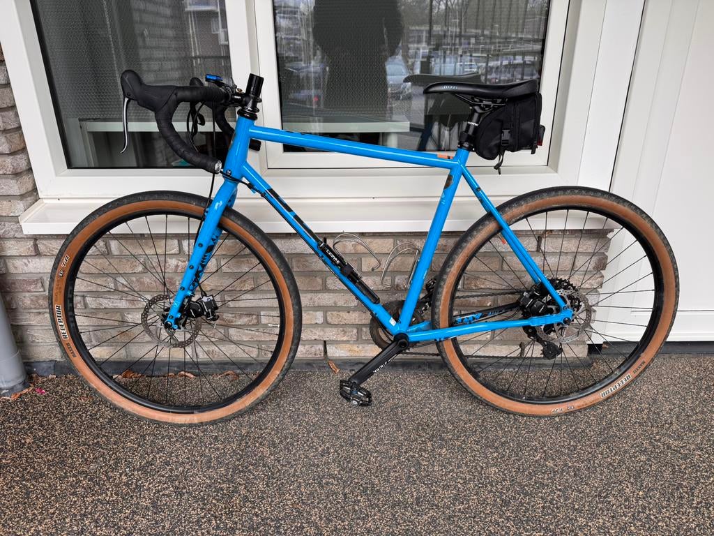 Gravelbike/ backpack kona azuur blauw, Fietsen en Brommers, Fietsen | Mountainbikes en ATB, Gebruikt, Heren, 53 tot 57 cm, Ophalen