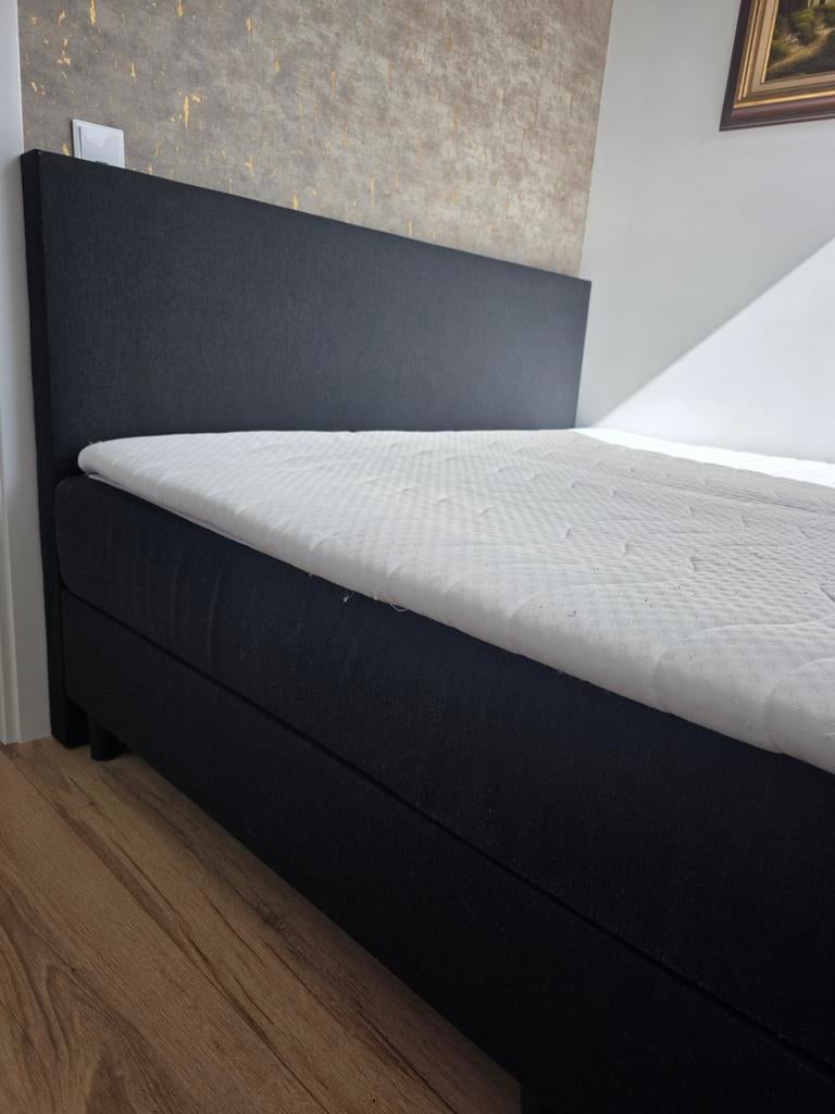 Boxspring bed 160x210 met matras, Ophalen of Verzenden, Tweepersoons