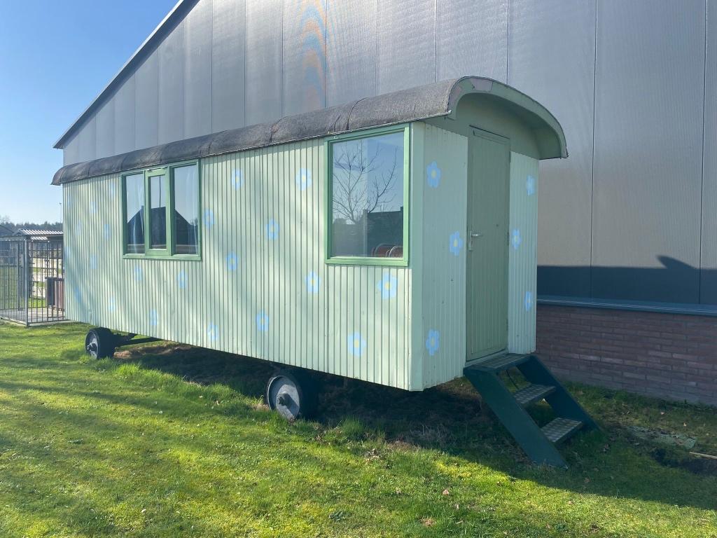 Zeer nette Pipowagen,Schaftwagen,Tynihouse, Doe-het-zelf en Verbouw, Bouwketen en Schaftketen, Ophalen, Gebruikt