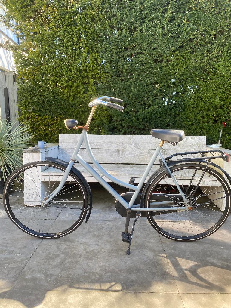 Omafiets 28 inch grijs, 56 cm of meer, Ophalen, Gebruikt