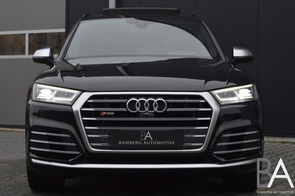 Audi SQ5 3.0TFSI Quattro|RS|pano|trekhaak|virtual|22inch|360, Auto's, Audi, Automaat, Gebruikt, Zwart, 2995 cc