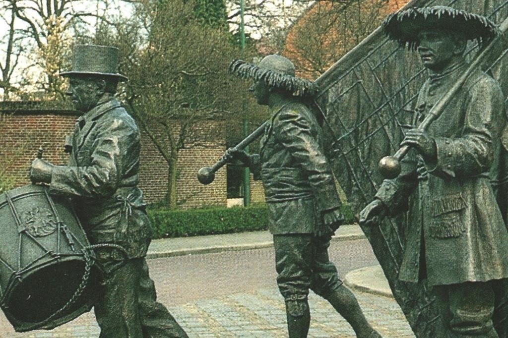 993134 Gemert De Rooi en de Grûn skut, zegel Elfstedentocht, Ophalen of Verzenden, 1980 tot heden, Gelopen, Noord-Brabant