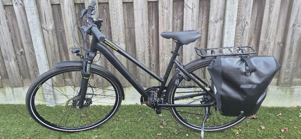 Winora Domingo 27 damesfiets 28” + Ortlieb tas + AXA slot, 47 tot 50 cm, Ophalen, Zo goed als nieuw, Overige merken
