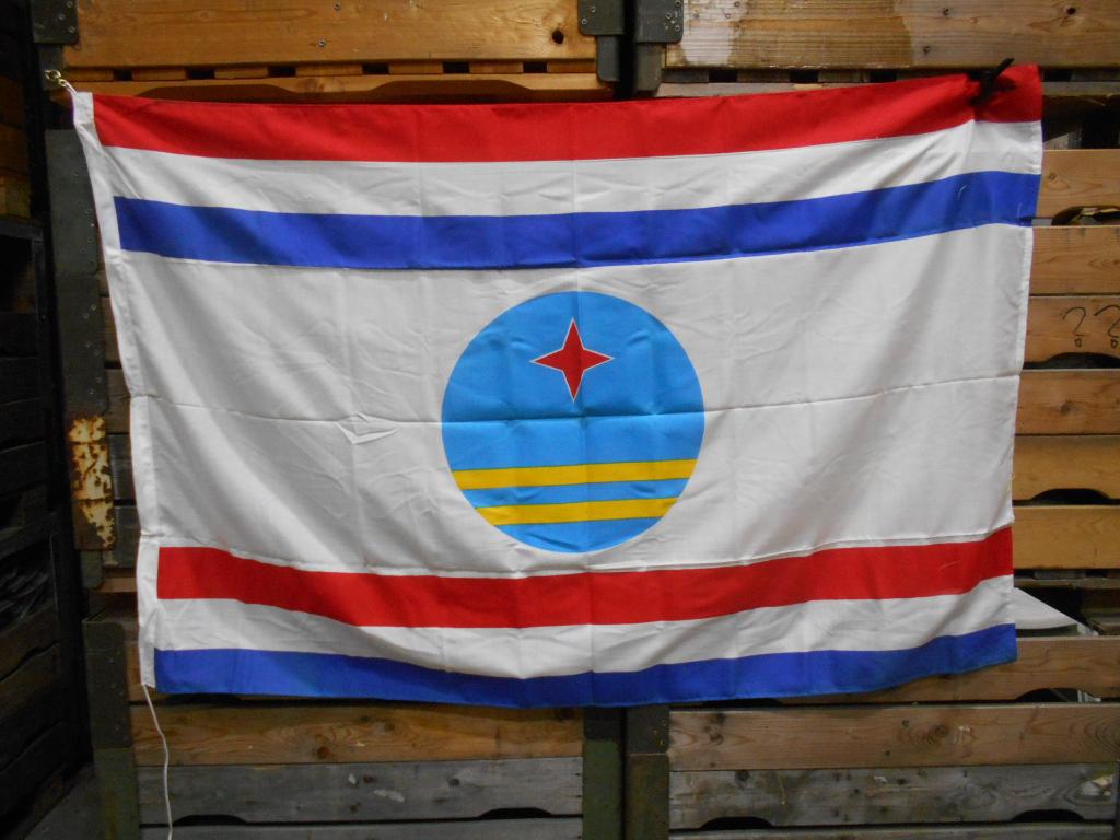 Scheepsvlag Shipmate vlag Aruba Ca 100x150 cm, Ophalen of Verzenden, Zo goed als nieuw