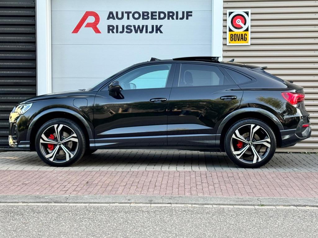 Audi Q3 Sportback 45 TFSI e S Edition Pano/360/Matrix/Ambian, 12 maanden, Gebruikt, Zwart, Hybride Elektrisch/Benzine