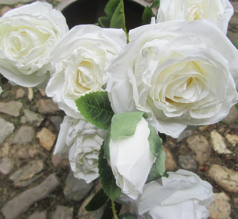 OPRUIMING - ROZEN - KUNST - WIT - VAN 2,50 NU 1,50, Ophalen of Verzenden, Nieuw