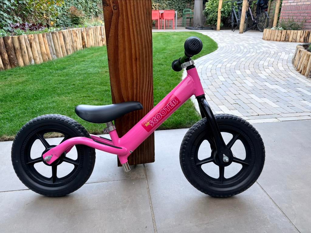 Pex Kids Scooter Loopfiets - roze, Kinderen en Baby's, Speelgoed | Buiten | Voertuigen en Loopfietsen, Ophalen, Zo goed als nieuw