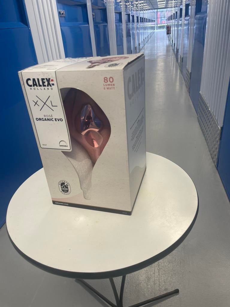 Calex rosé lamp fitting, Ophalen of Verzenden, Zo goed als nieuw, E27 (groot), Gloeilamp