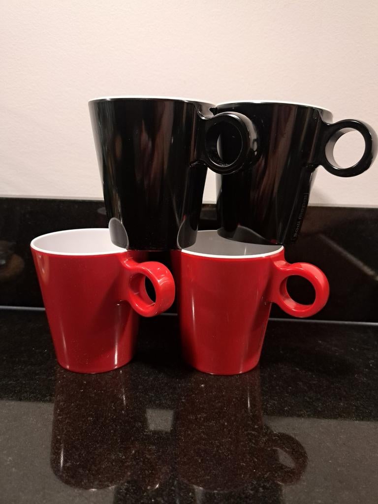 Rosti Mepal Bekers - 4 stuks, Overige materialen, Gebruikt, Ophalen of Verzenden, Effen