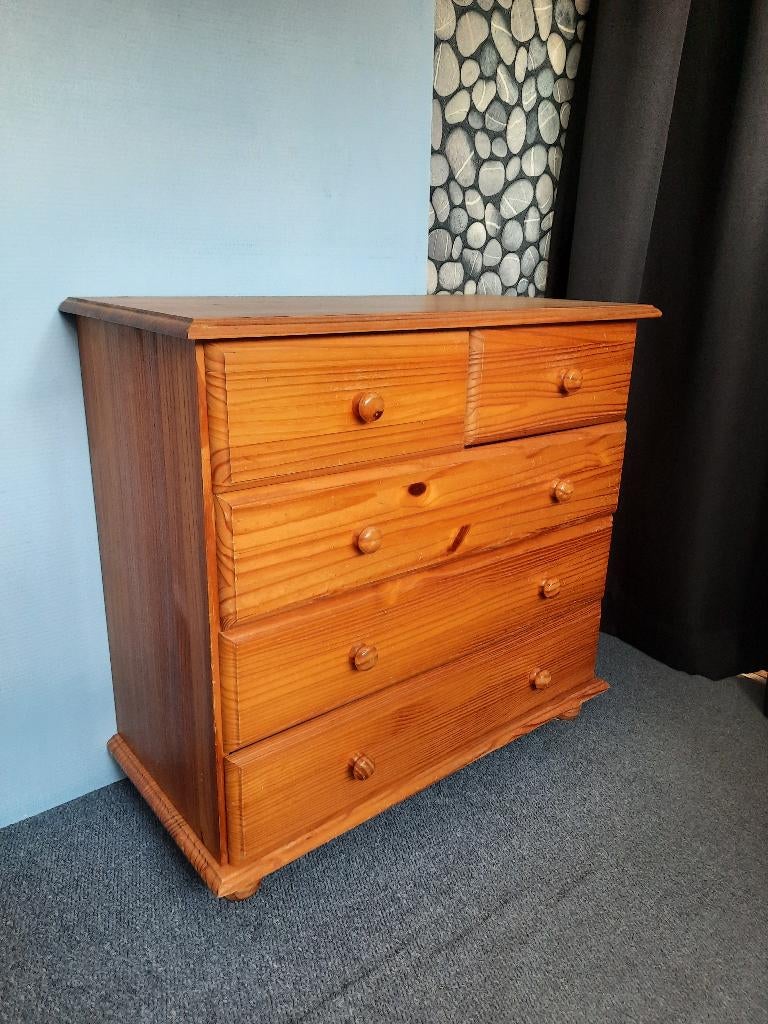 Grenen ladekastje, Huis en Inrichting, Ophalen, Gebruikt, 5 laden of meer, 50 tot 100 cm