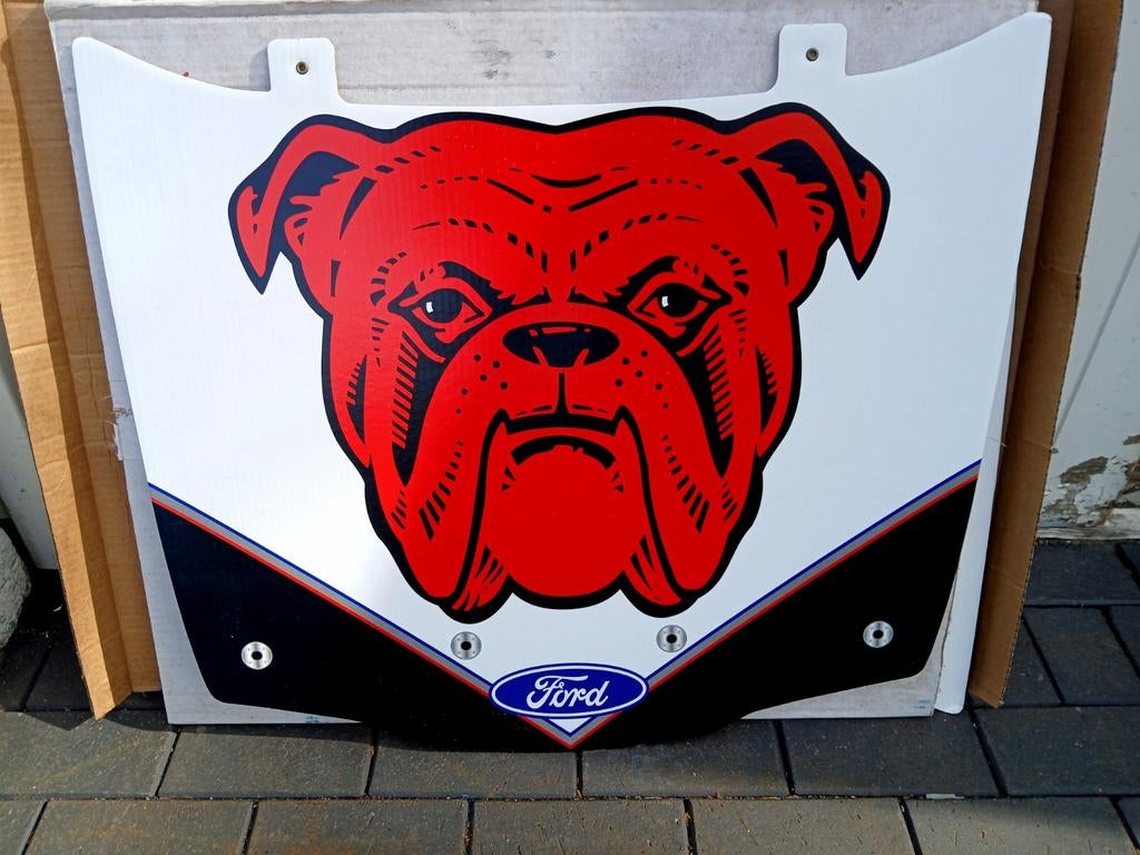Bulldog reclame n.o.s USA, ford reclame, Info@reddog.usa, Reclamebord, USA, Red Dog bier