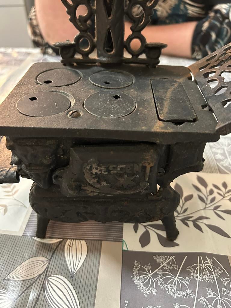 Vintage crescent gietijzer monsterfornuis, Antiek en Kunst, Ophalen of Verzenden