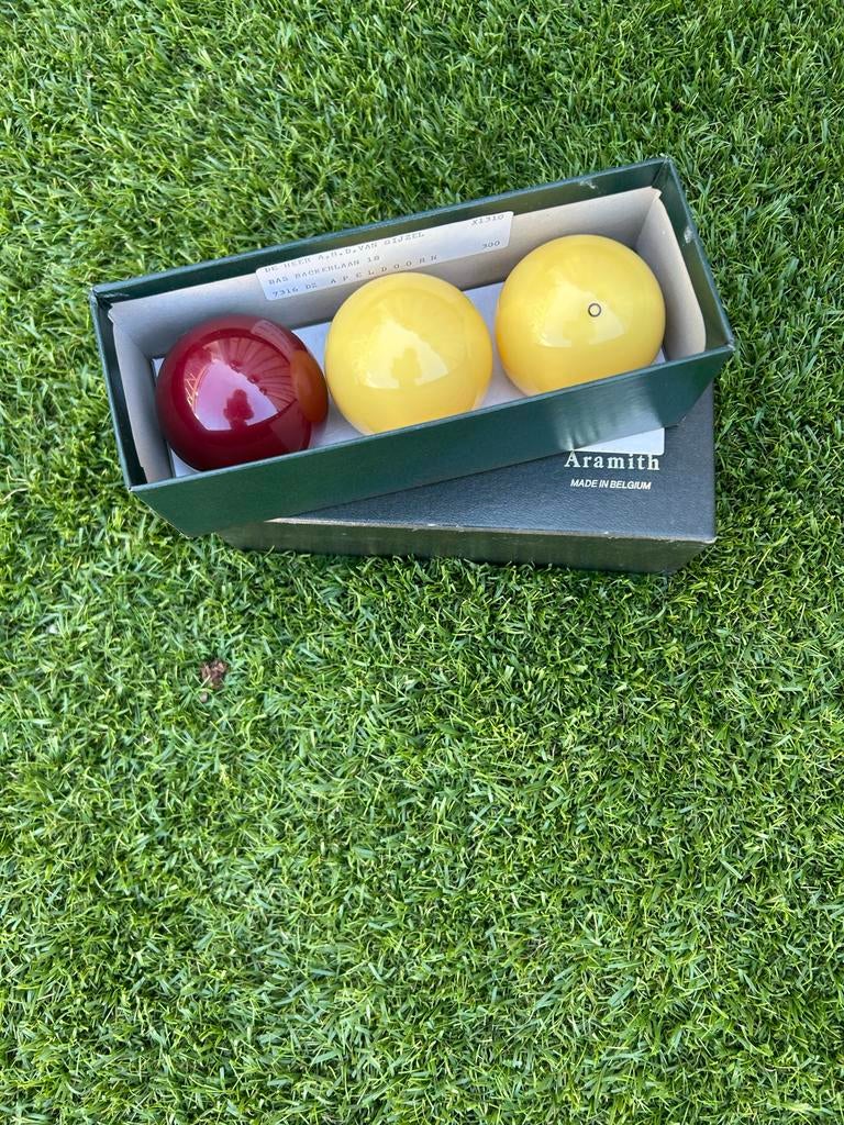 Aramith biljartballen set, Ophalen of Verzenden, Gebruikt, Keu of Ballen