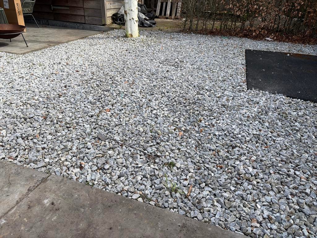 Grijs antraciet grind 8m2, Tuin en Terras, Grind, Keien en Split, Ophalen of Verzenden, Gebruikt, Grijs, Grind