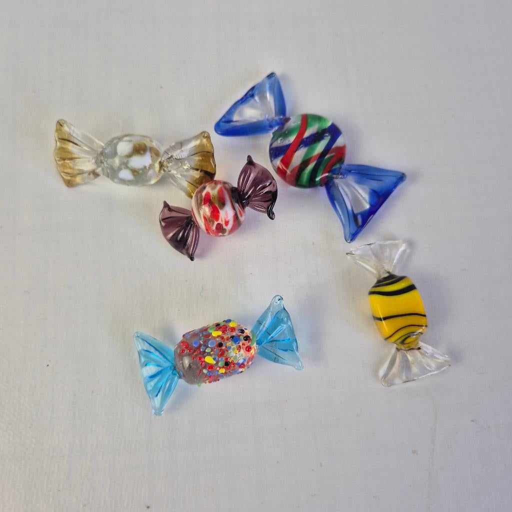 Glazen snoepjes, murano glas, Antiek en Kunst, Antiek | Glas en Kristal, Ophalen of Verzenden
