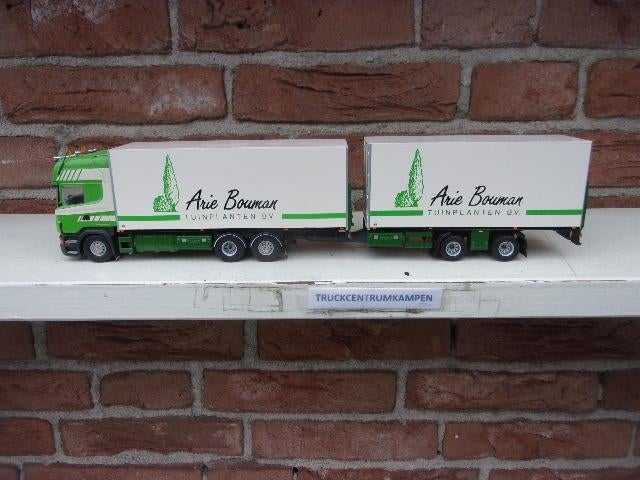 Tekno  Scania  R 420  Topline  van  Arie  Bouman., Hobby en Vrije tijd, Modelauto's | 1:50, Ophalen of Verzenden, Zo goed als nieuw