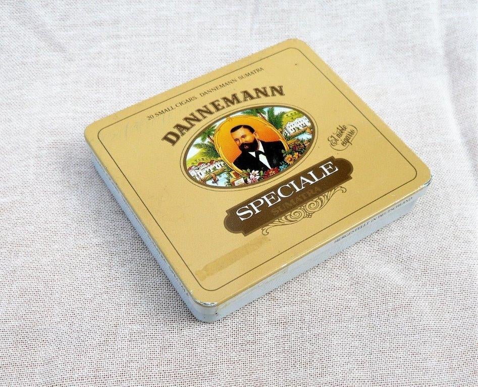 blikje (leeg) Dannemann Speciale Sumatra sigaren, Verzamelen, Ophalen of Verzenden, Gebruikt, Tabaksdoos of Verpakking