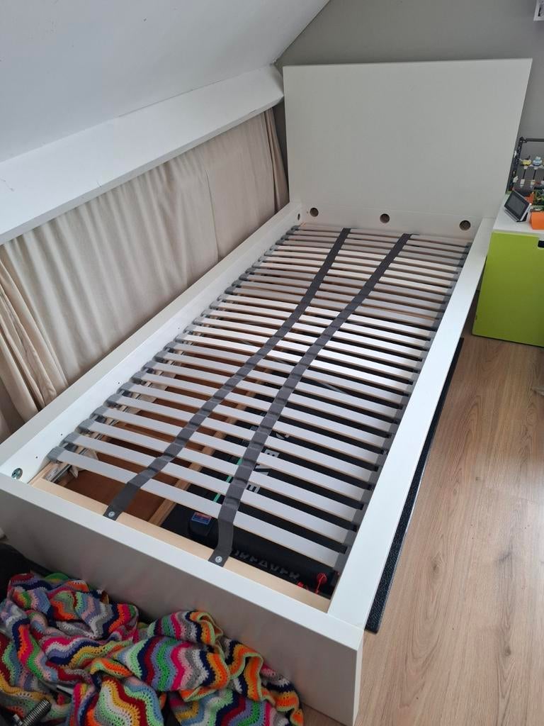Ikea Malm 1 persoonsbed, Ophalen, Gebruikt, 90 cm, Eenpersoons