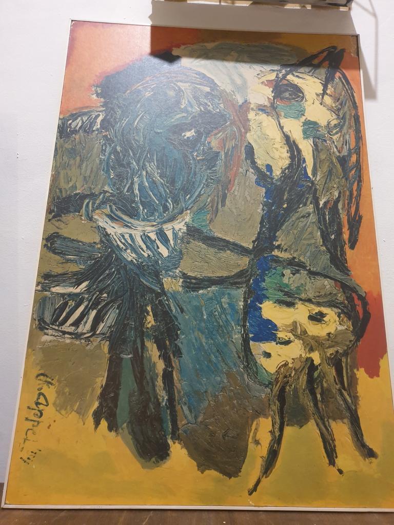 Schilderij Karel appel, Ophalen