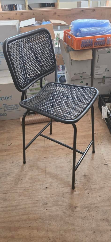 Satelliet Barkrukken zwart aluminium 6 stuks, Ophalen, Kunststof, Zwart, Zo goed als nieuw