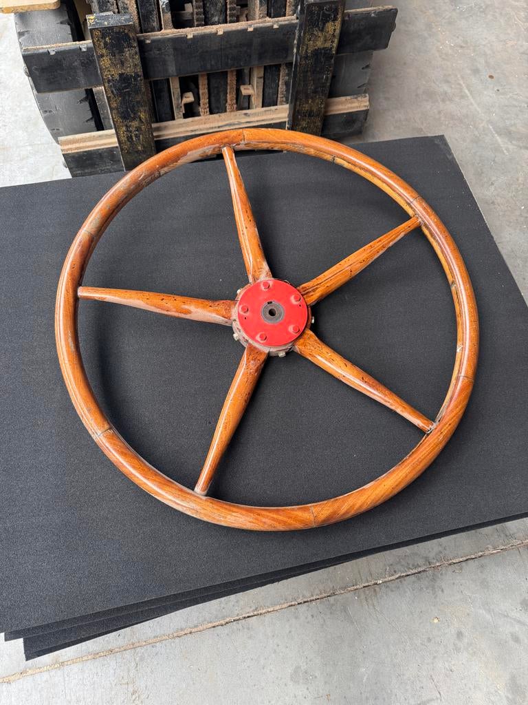 Houten stuurwiel 85cm voor Vetus stuurpomp 19mm, Watersport en Boten, Ophalen of Verzenden, Gebruikt, Zeilboot of Motorboot