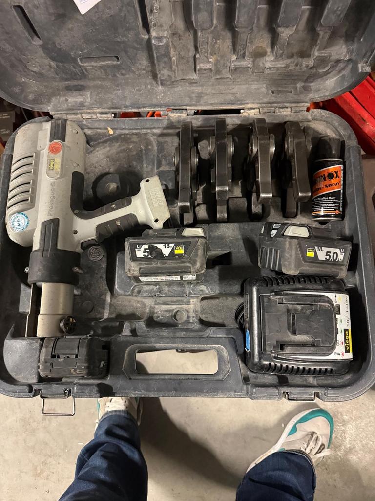 Viga perstang met bekken en accu's, Ophalen, Gebruikt